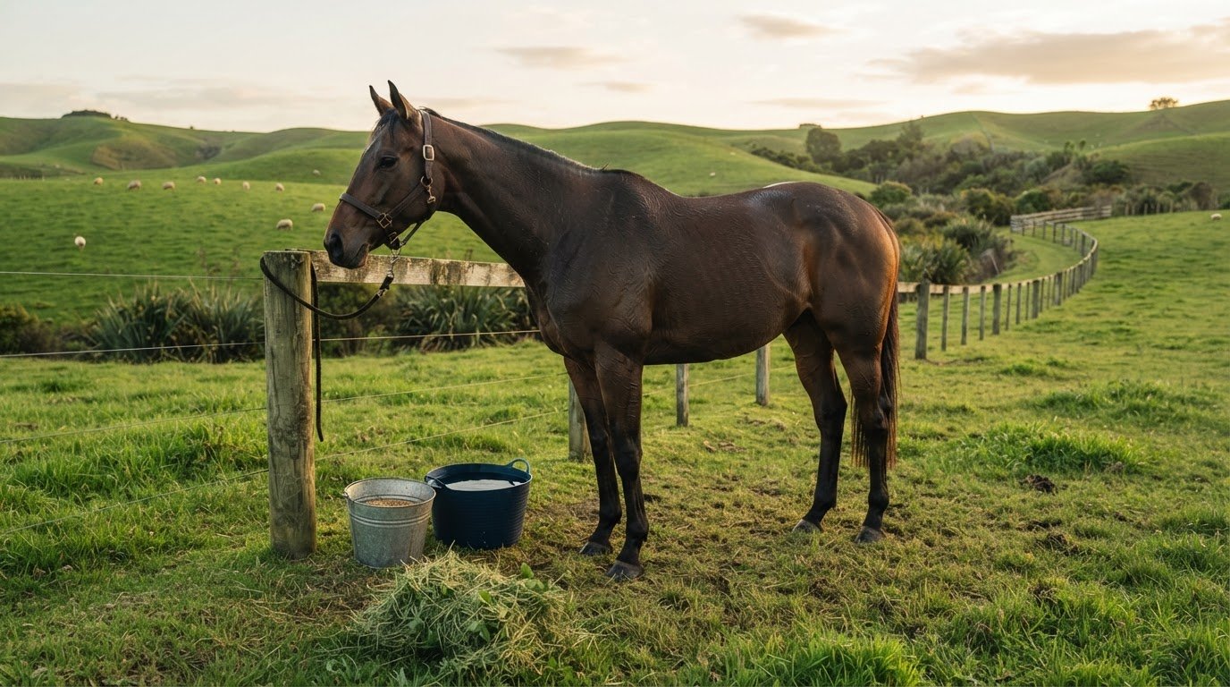 Diet for sport horse NZ: Match feeding to work and body condition
