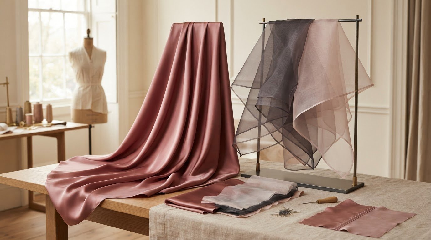 Difference Between Silk Satin and Organza: A Designer’s Guide