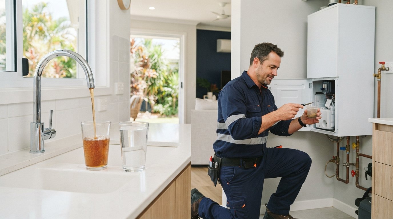 Discoloured Hot Water in Yeppoon: Causes and What to Do