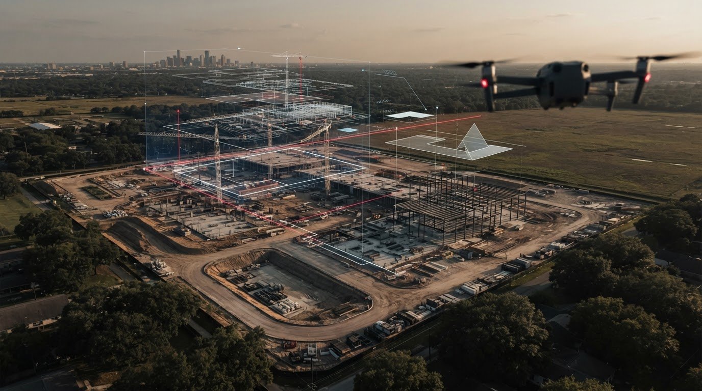 Drone Construction Progress Tracking in Houston: From Aerial Capture to Useful Updates