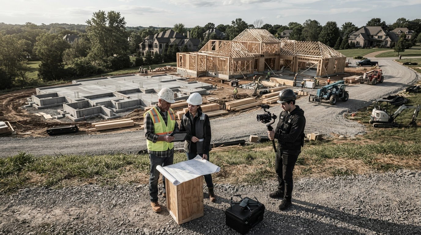 Drone Footage for Construction: How Builders Use Aerial Video to Win Jobs