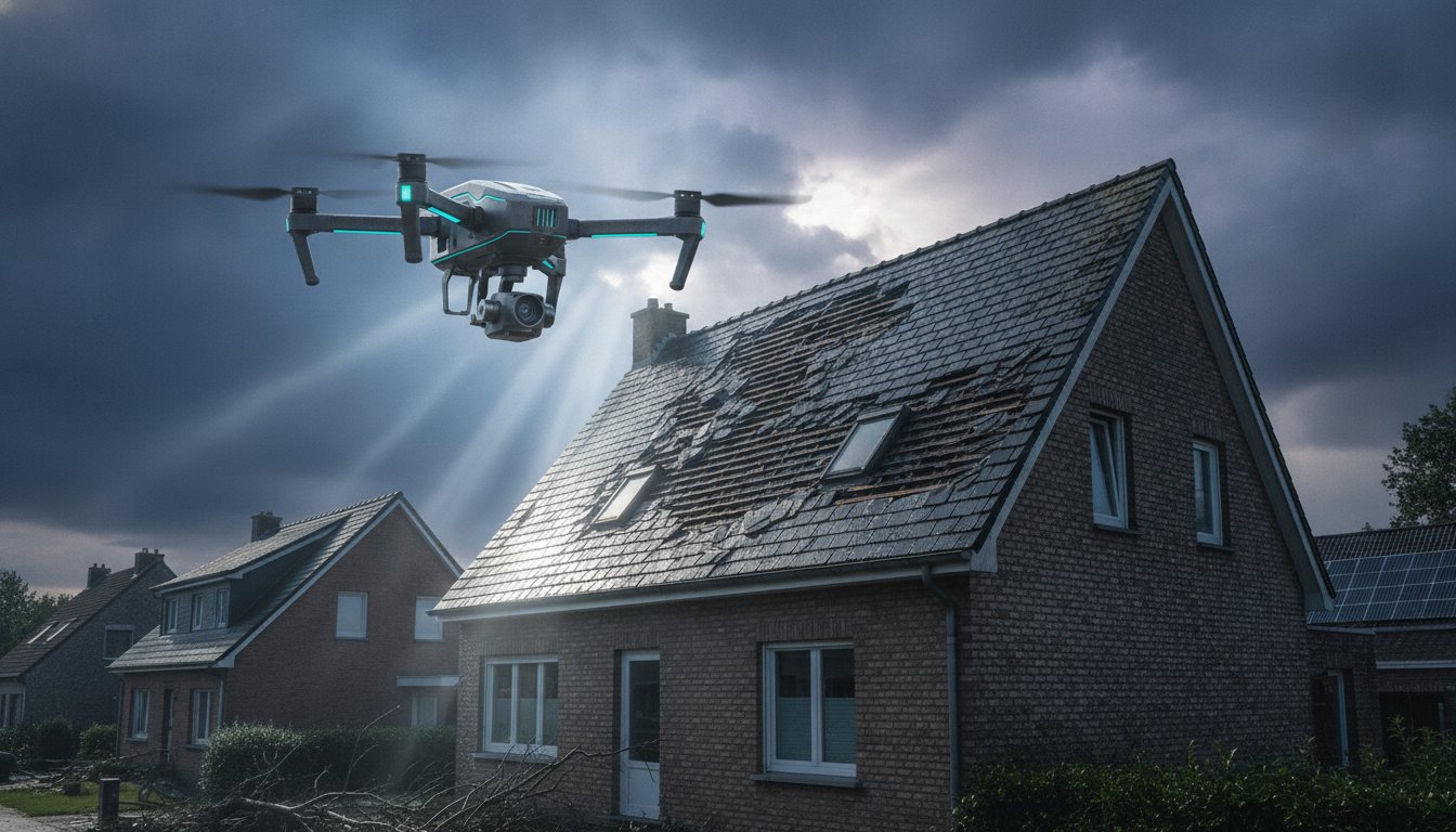 Drone inspectie na stormschade: snel en veilig je schadedossier op orde