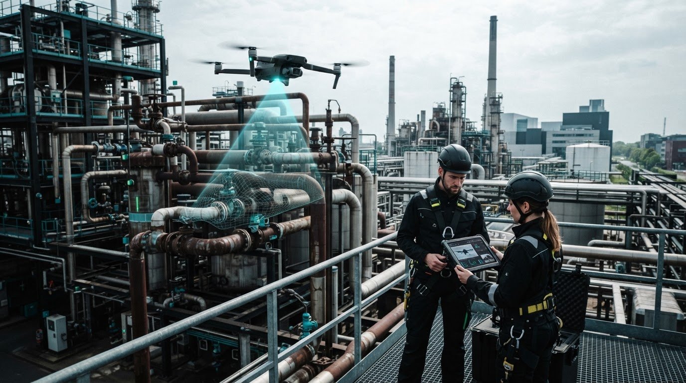 Drone-inspectie van industriële installaties: checklist voor compliance