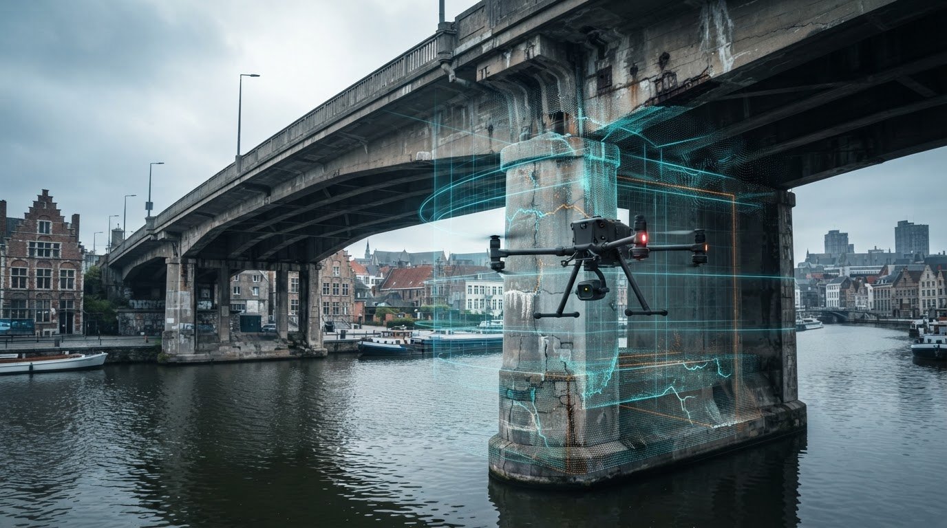 Drone inspectie van infrastructuur: de complete gids voor moderne inspecties