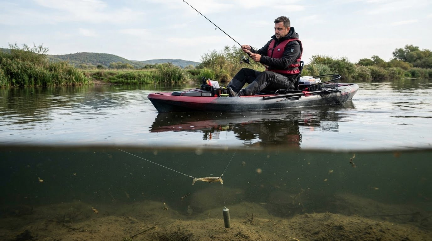 Drop shot módszer horgászkajakkal: technika, felszerelés és gyakorlati tippek