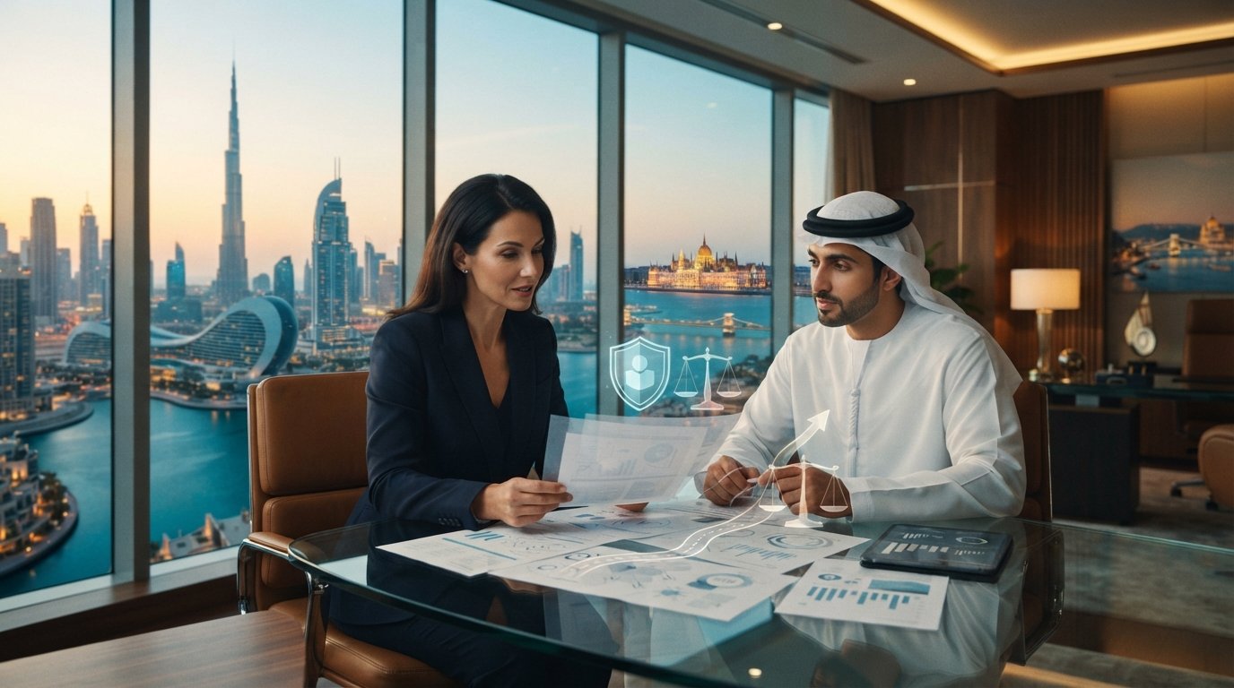 Dubai szabadkereskedelmi övezet cégalapítás: Teljes útmutató magyar vállalkozóknak 2026-ban