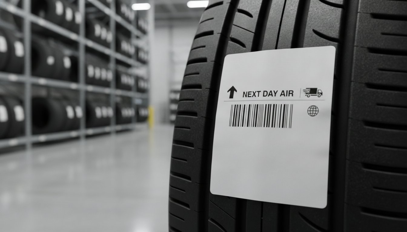 Durable 4x6 Tire Shipping Labels for UPS and FedEx