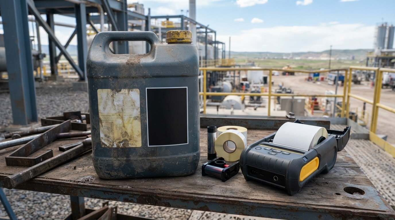 Durable Mobile Thermal Labels for Outdoor & Chemical Use