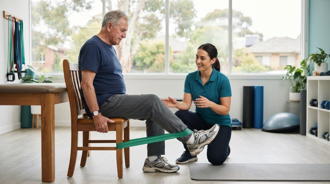 DVA-funded exercise for service-related knee injuries in Templestowe
