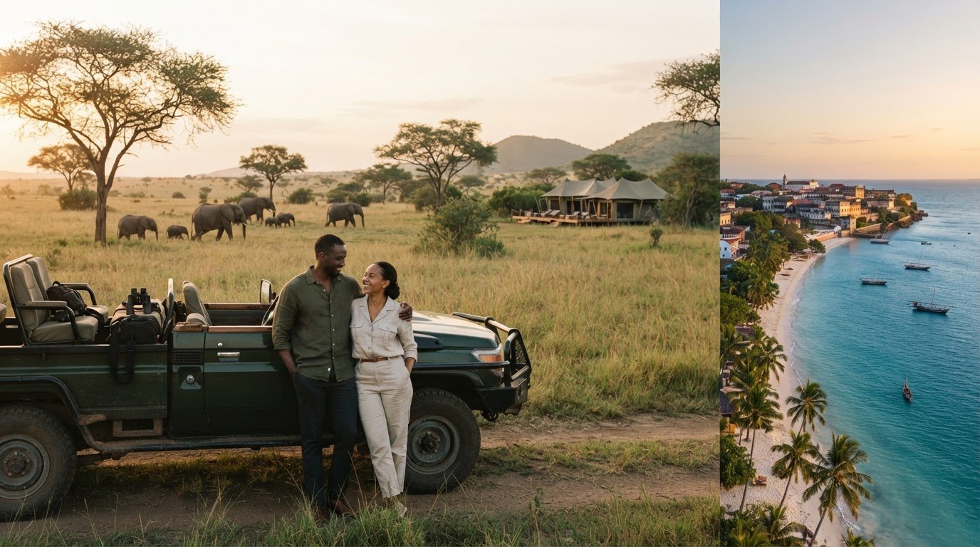East Africa safari for couples with stays, budgets and Zanzibar
