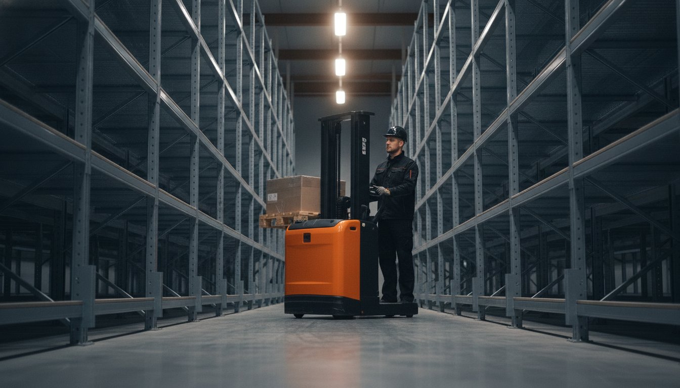 Elektromos gyalogkíséretű targonca: Teljes útmutató a hatékony raktározáshoz 2026-ban