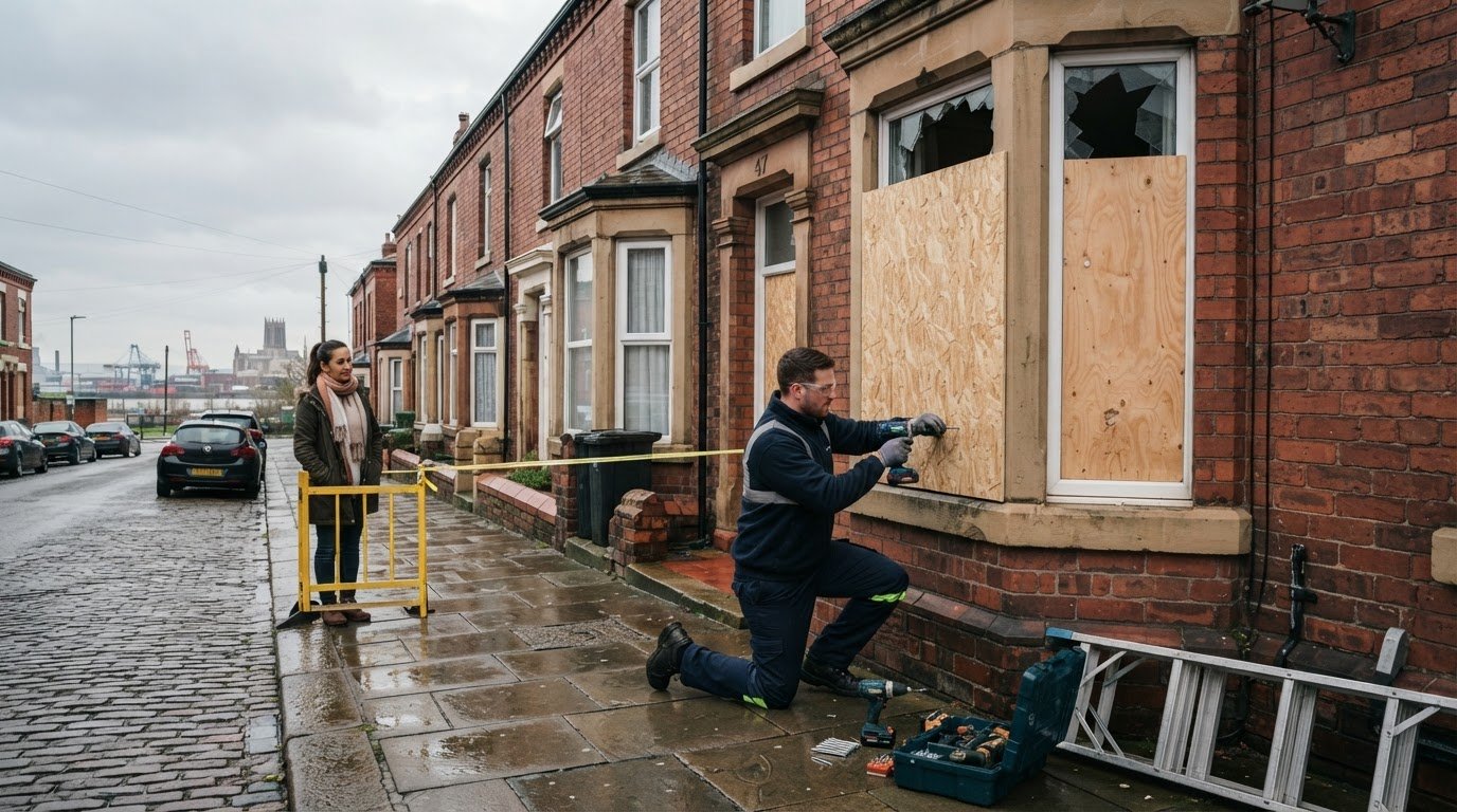 Emergency boarding-up in Liverpool: what to do next