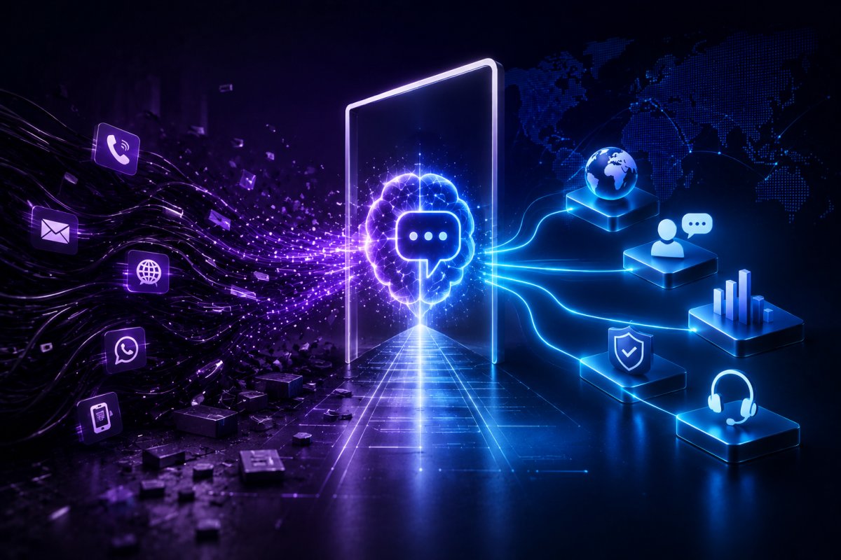 Enterprise conversational AI unifying customer channels with autonomous resolution, secure workflows and global customer support.