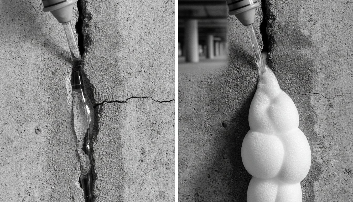 Epoxy vs Polyurethane Crack Injection: An Engineered Comparison for Structural Remediation
