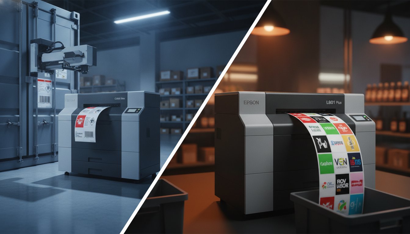 Epson C6000A vs Afinia L801: 2026 Comparison for In-House Labeling