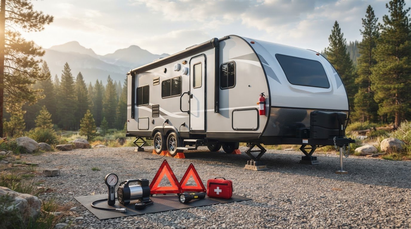 Essential travel trailer safety equipment for setup and annual checks
