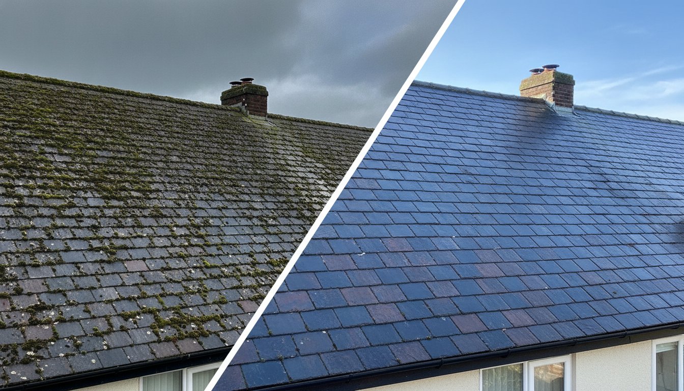 Expert Roof Moss Removal in Wolverhampton: Restore Your Property’s Stunning Kerb Appeal!