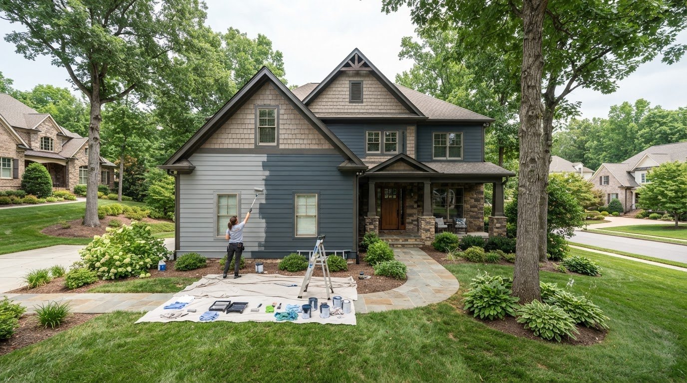 Exterior Siding Painting: Preparation, Materials, and Process