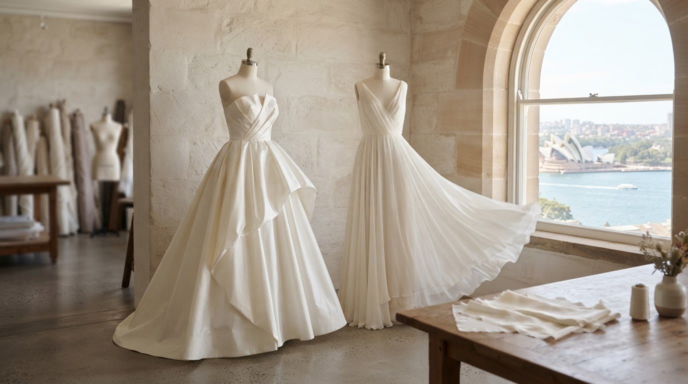 Fabrics Used in Couture Wedding Gowns for Every Silhouette