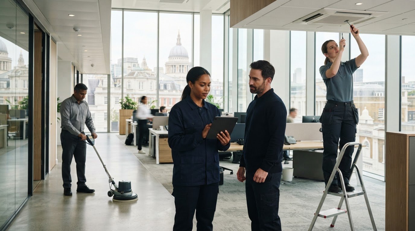 Facilities management for London offices, including cleaning