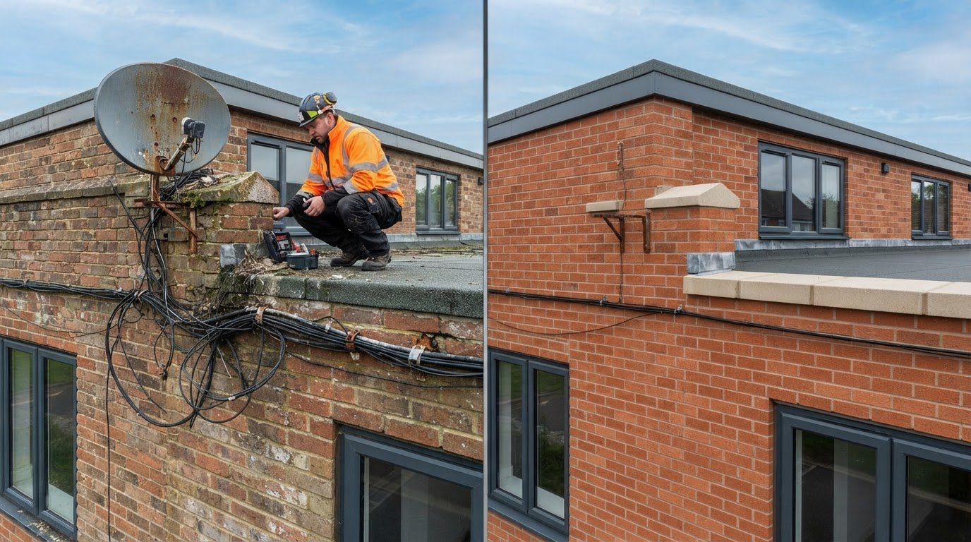 Facilities Management Rooftop Dish Removal: A UK Compliance Checklist