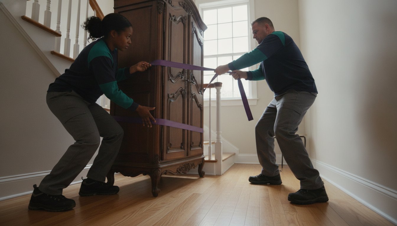 Falls Church Heavy Mahogany Furniture Movers for Townhouses