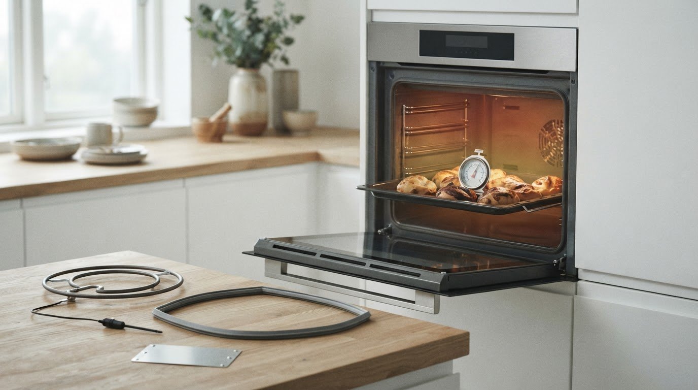 Fejlfinding på en ovn, der ikke holder temperaturen