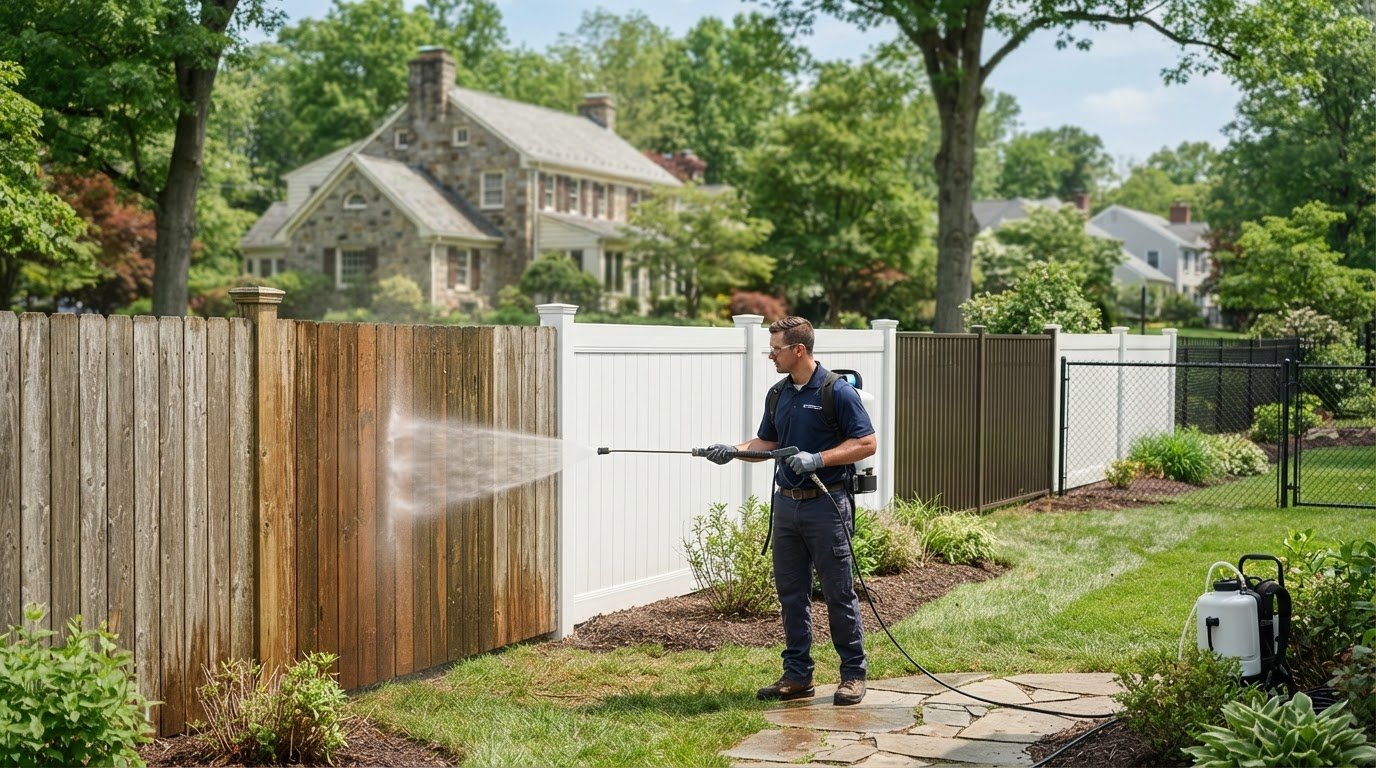 Fence Power Washing in Horsham, PA for Each Fence Type
