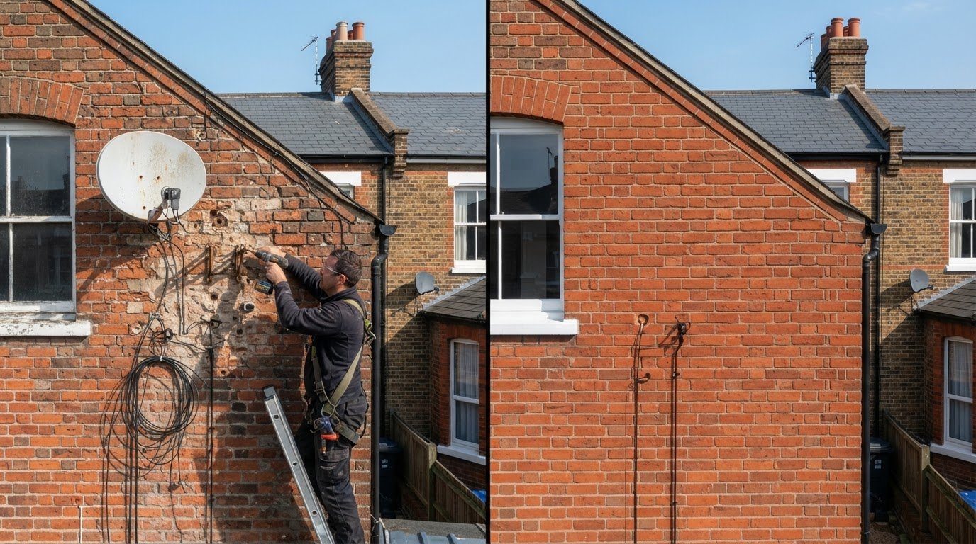 Filling Holes After Satellite Dish Removal: Keep Pests Out