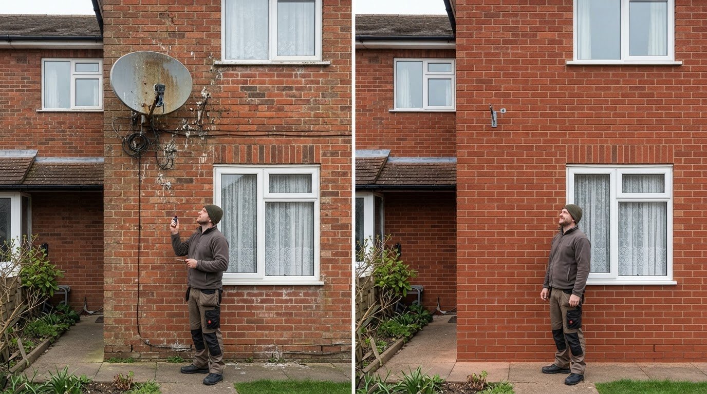 Filling Satellite Dish Bolt Holes: A UK Homeowner’s Guide
