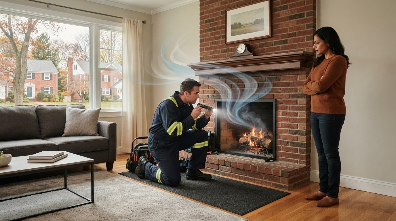 Fixing a Fireplace Draft Problem in NJ: Causes and Solutions