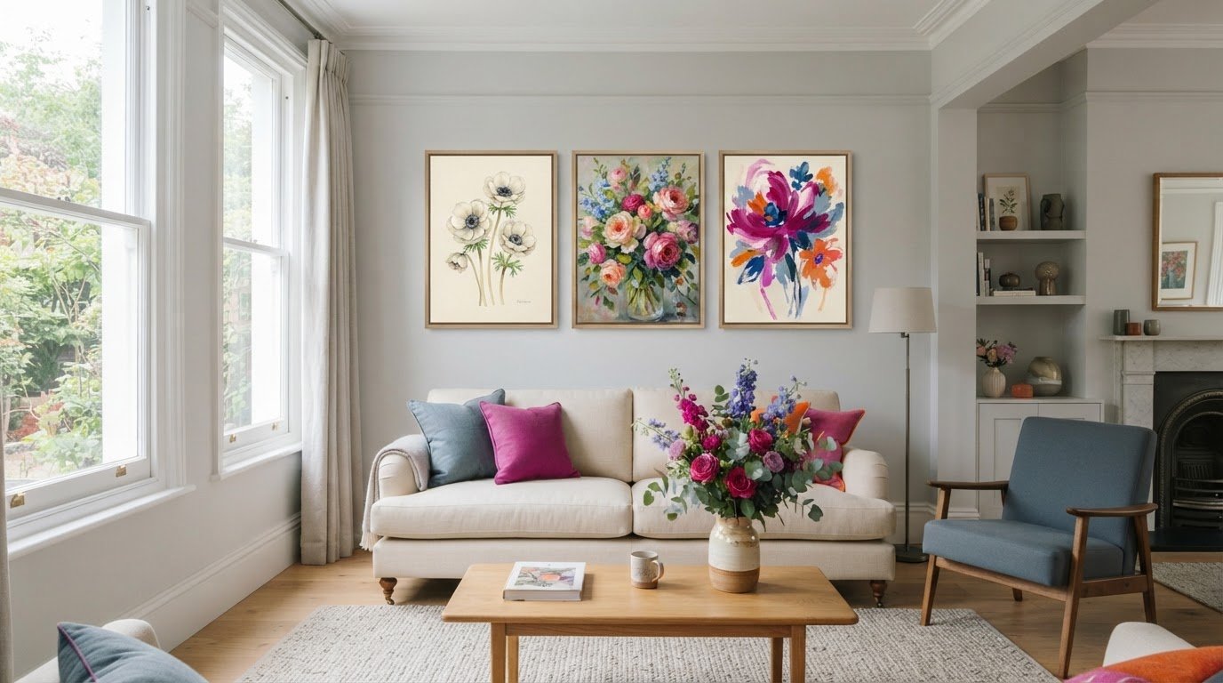 Floral Canvas Prints: Find the Right Flowers and Style for Your Home