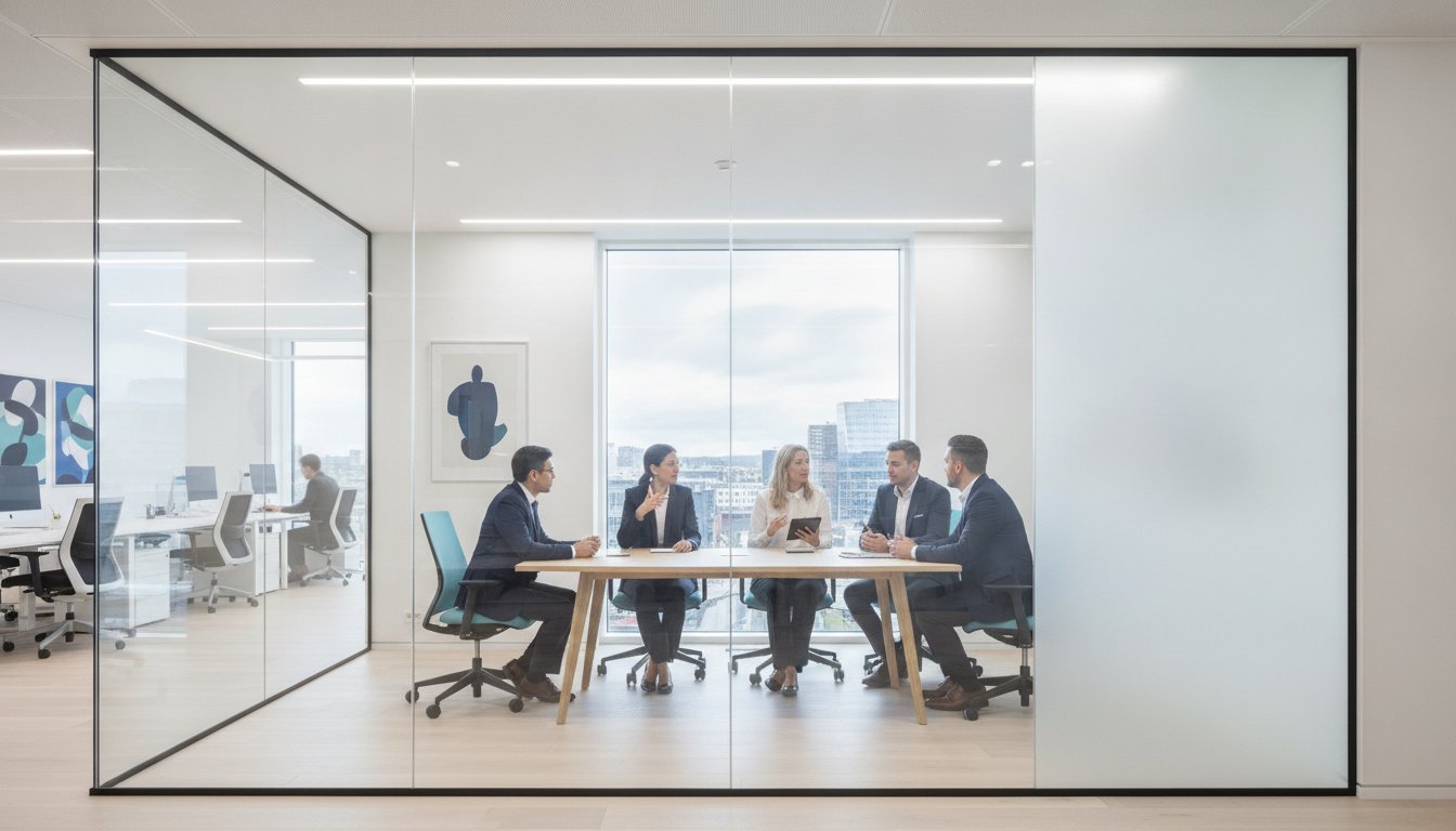 Fordeler med smartfilm: Hvorfor fremtidens kontor velger dynamisk glass