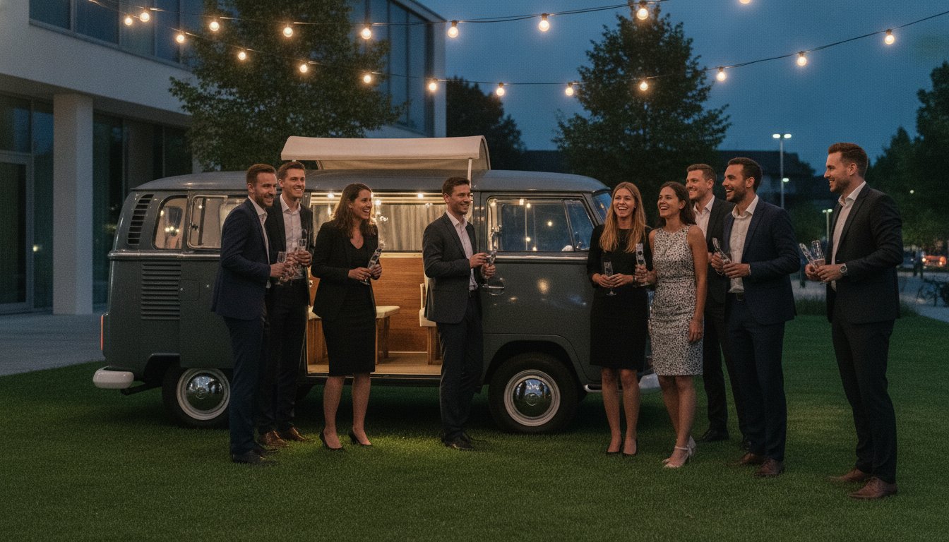 Fotobus für Firmenevent: Warum der Retro-Bulli dein ultimativer Eyecatcher 2026 ist