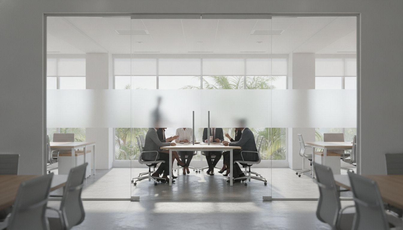 Frosted Glass Film for Office Doors in Fort Lauderdale: The 2026 Privacy Guide