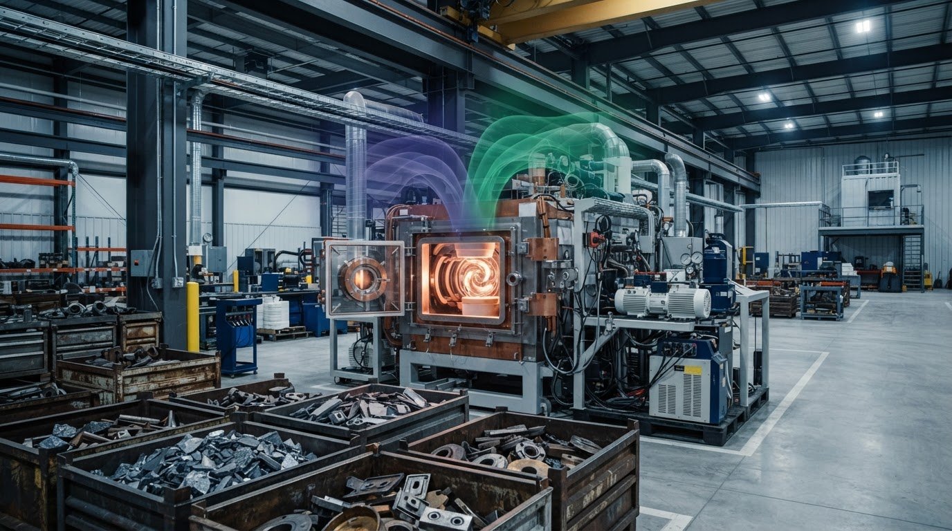 Furnace Atmosphere Control During Vacuum Induction Melting of Carbide Scrap