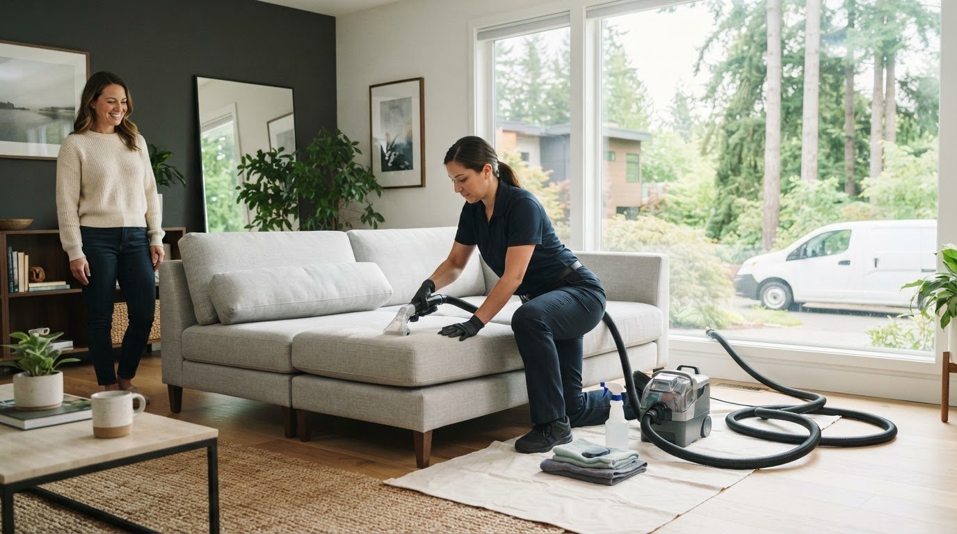 Furniture cleaning deals in Redmond, with drying times and local pros