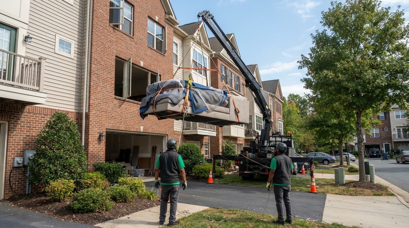 Furniture Hoisting Service in Manassas Park: Crane Options for Oversized Items