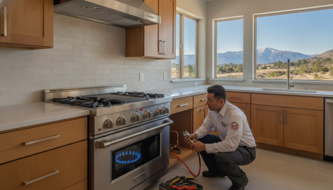 Gas Line Installation for Stoves in Yucaipa