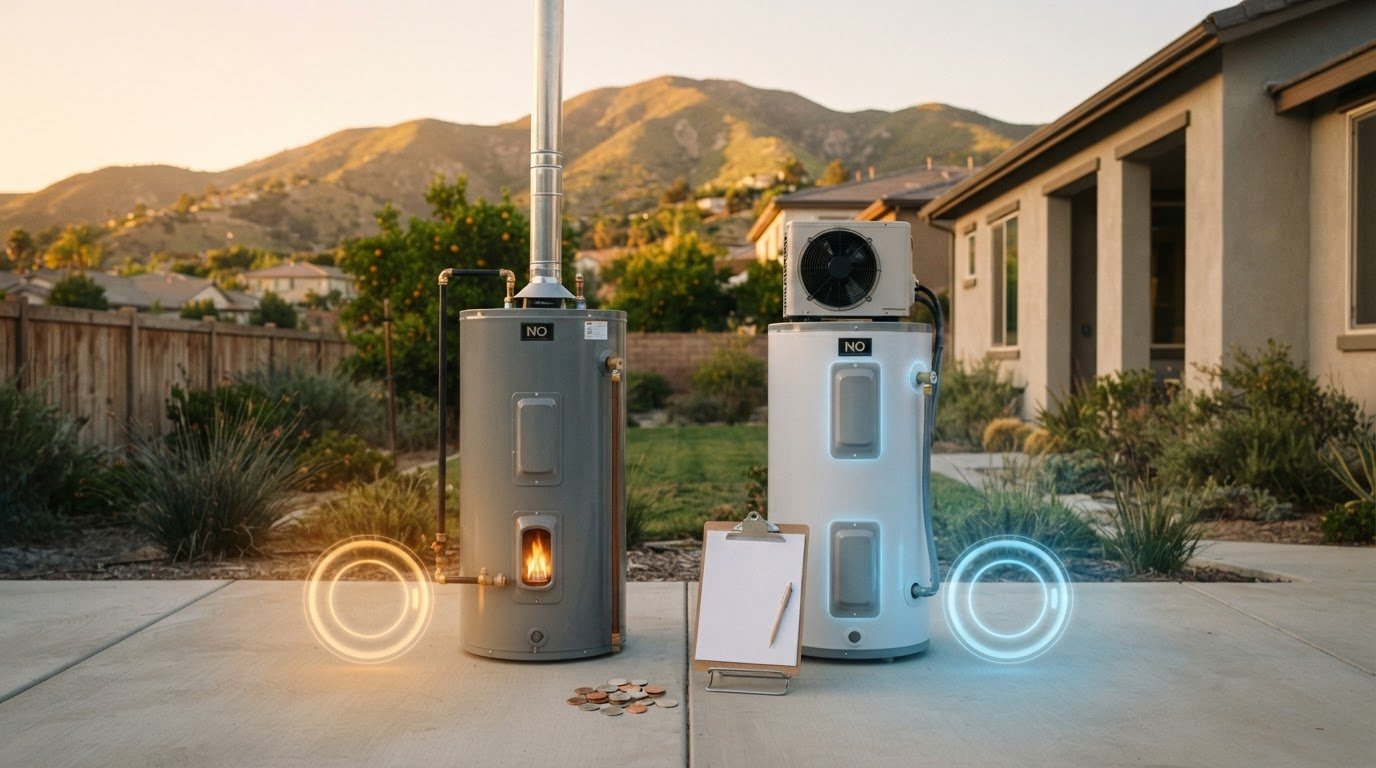 Gas vs. Electric Water Heater Costs in Yucaipa (2026)