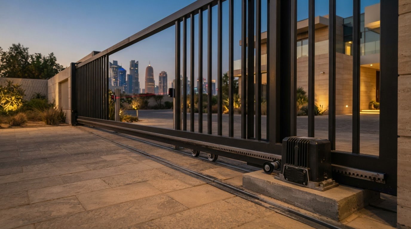Gate motor for heavy gates by weight and size