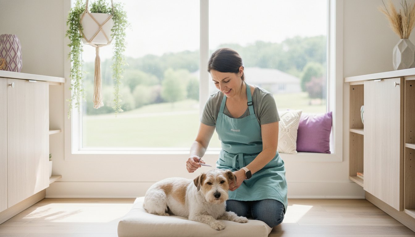 Gentle Naperville Groomer for Dogs Afraid of Clippers
