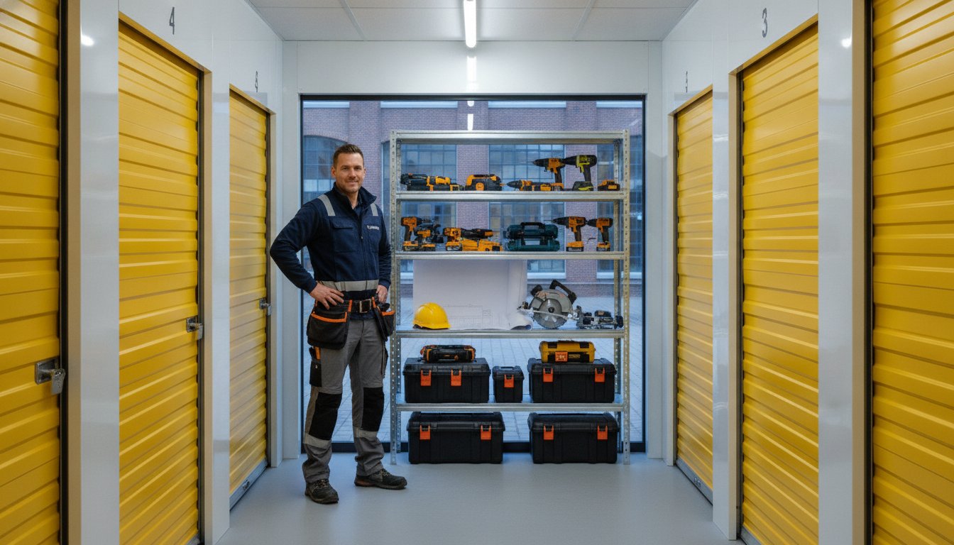Gereedschapopslag voor aannemers Amsterdam: veilig en flexibel je materiaal opslaan