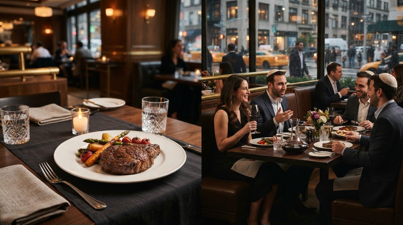 Glatt Kosher Steakhouse Dining in New York