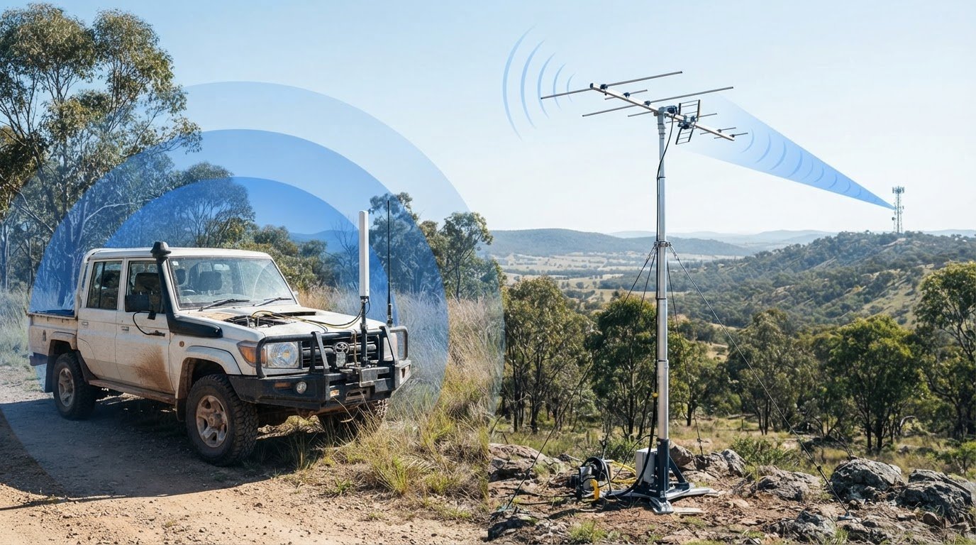 GME Cellular Antenna vs Dedicated High-Gain Yagi for Fringe Reception