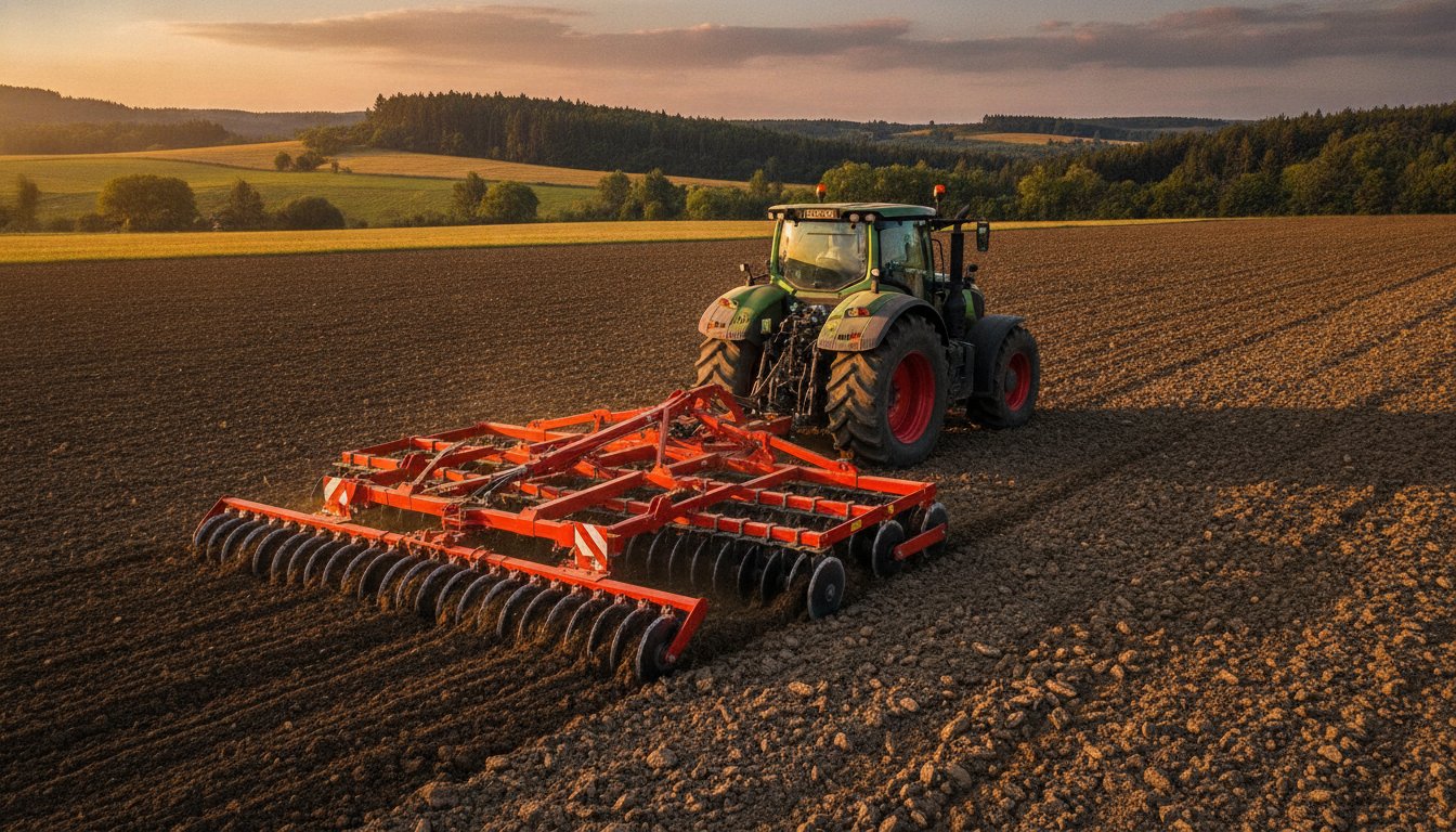 Grapă cu discuri Agro-Tom: Ghid de performanță și eficiență pentru ferma ta