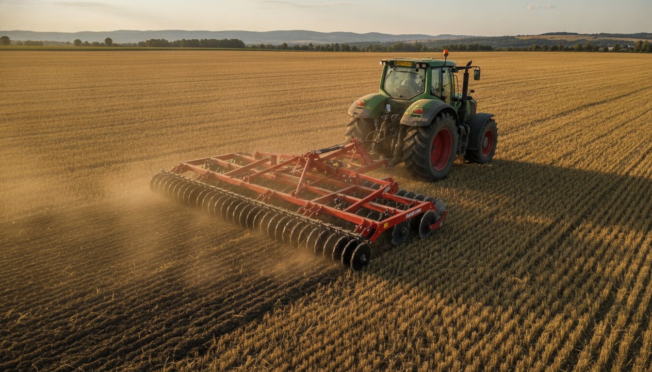 Grapă cu discuri Agro-Tom: Ghid tehnic pentru performanță în dezmiriștire