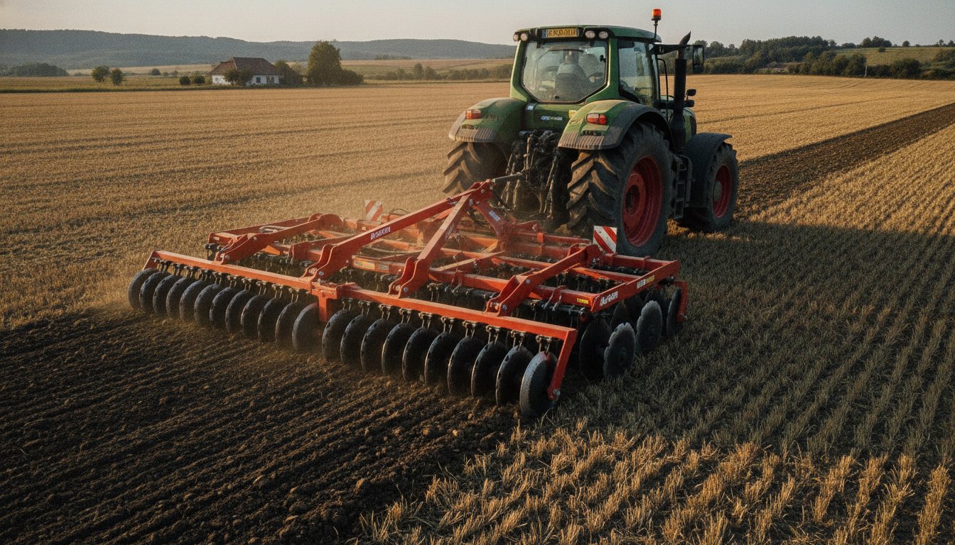 Grapă cu discuri Agro-Tom: Ghid tehnic pentru performanță în prelucrarea solului în 2026