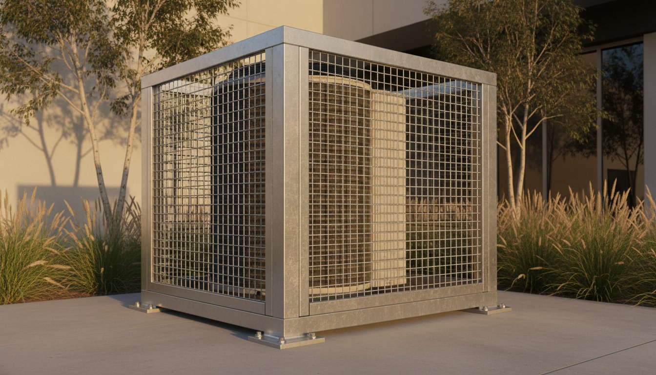 Guide to Heavy Gauge Steel Condenser Cages for HVAC Security