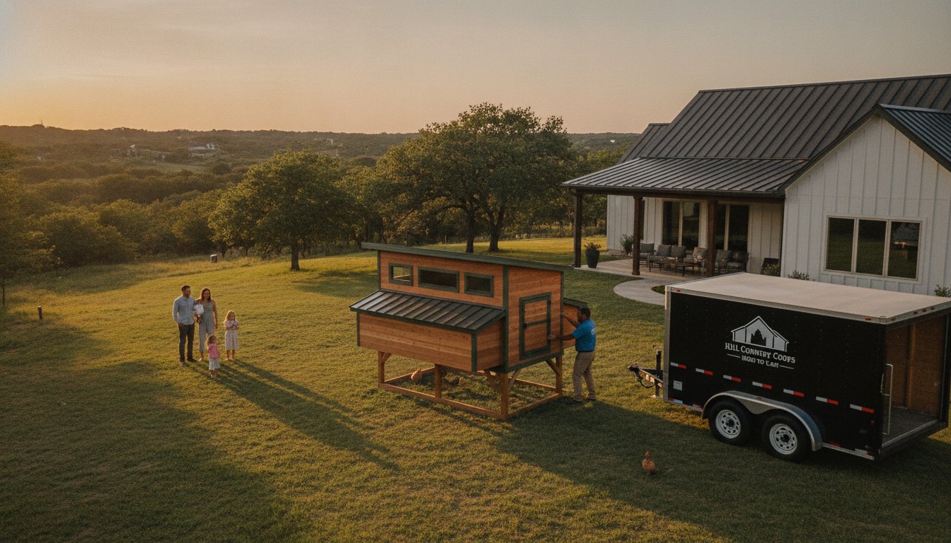 Handcrafted Chicken Coop Delivery in Texas: The Complete 2026 Guide